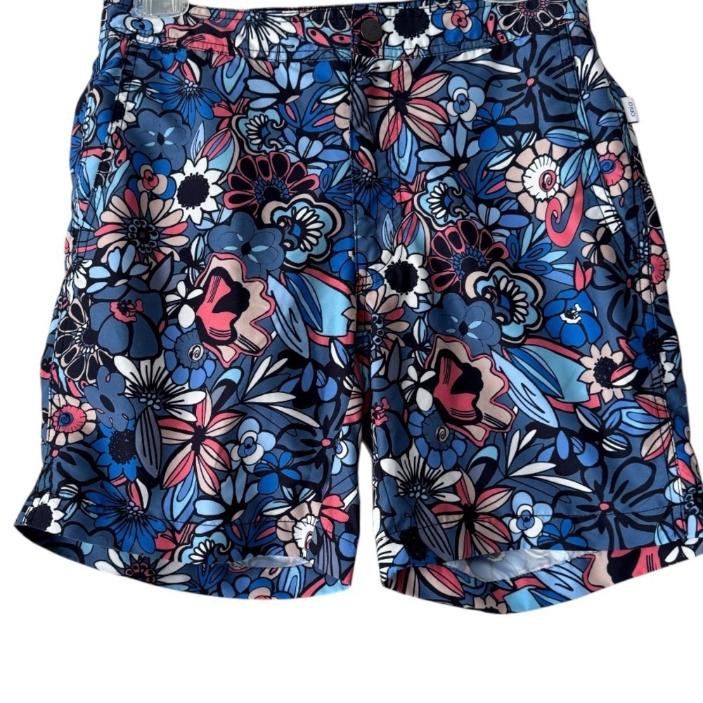 Onia The Calder Swim Beach Trunk 7” Lined Floral Colorful Pattern Size S 28